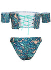 Low Waist Floral Bikini Set