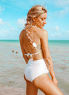 High Waisted Pom Pom 2pcs Bikini Set