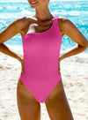 Cute One Shoulder One Piece Swimsuit
