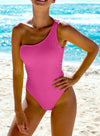 Cute One Shoulder One Piece Swimsuit