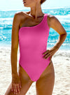 Cute One Shoulder One Piece Swimsuit