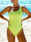 Cute One Shoulder One Piece Swimsuit