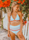 High Waisted Pom Pom 2pcs Bikini Set