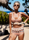 Boho Tassel High Waisted Bikini Set