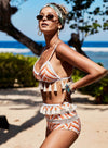 Boho Tassel High Waisted Bikini Set