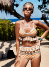 Boho Tassel High Waisted Bikini Set