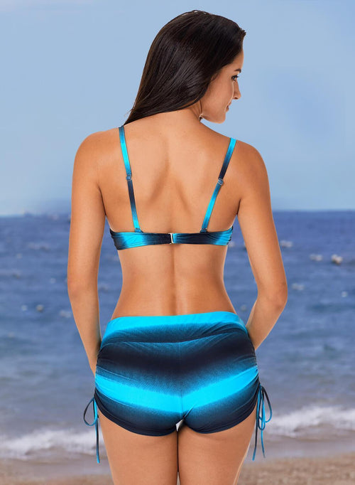 Ombre Shading Push Up Bikini and Boardshort
