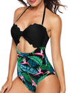 Multicolor Floral Panty Swim Maillot