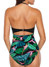 Multicolor Floral Panty Swim Maillot