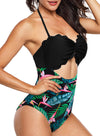 Multicolor Floral Panty Swim Maillot