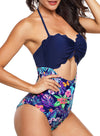 Multicolor Floral Panty Swim Maillot