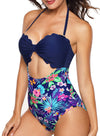 Multicolor Floral Panty Swim Maillot